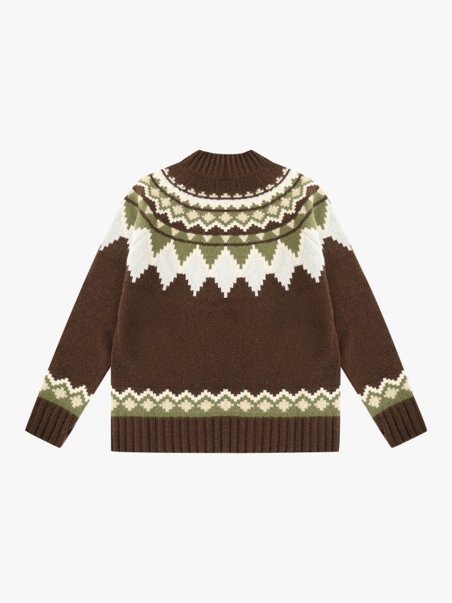 Camisola de Malha com Decote Rente