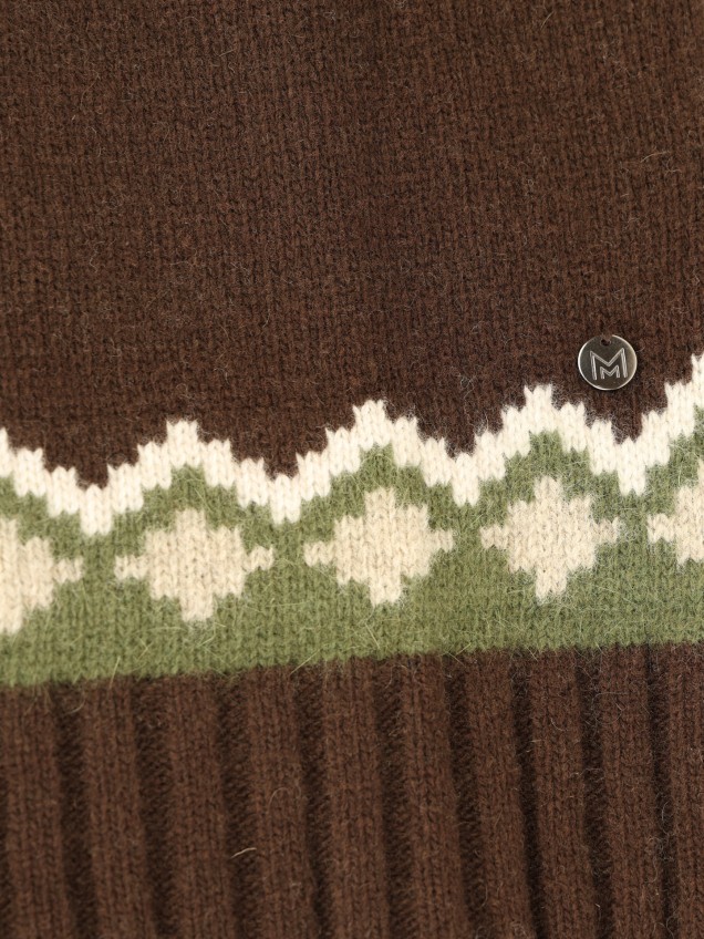 Camisola de Malha com Decote Rente