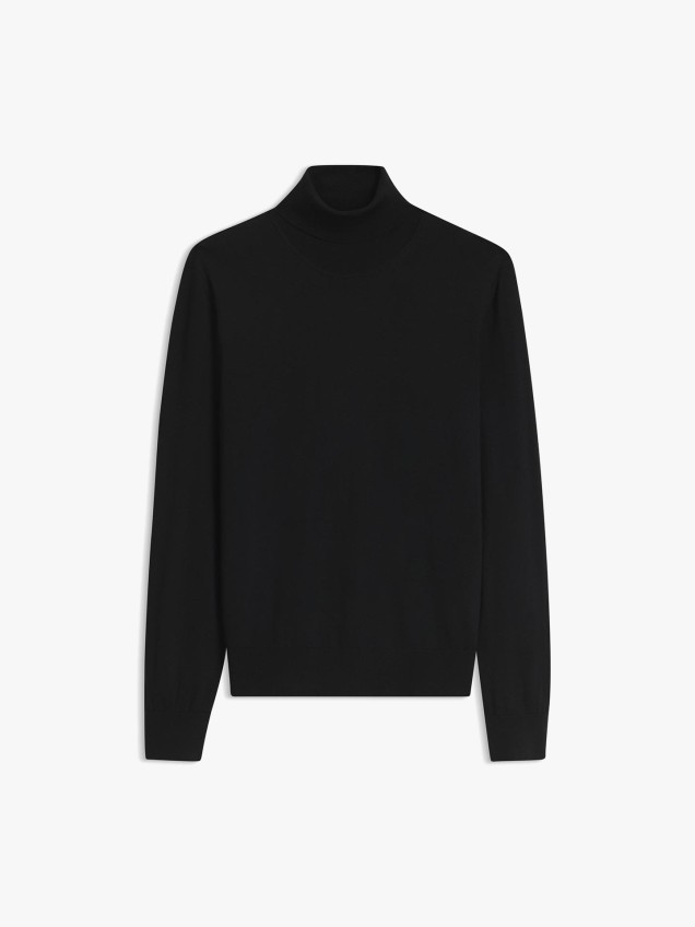Camisola de Gola Alta em Lã