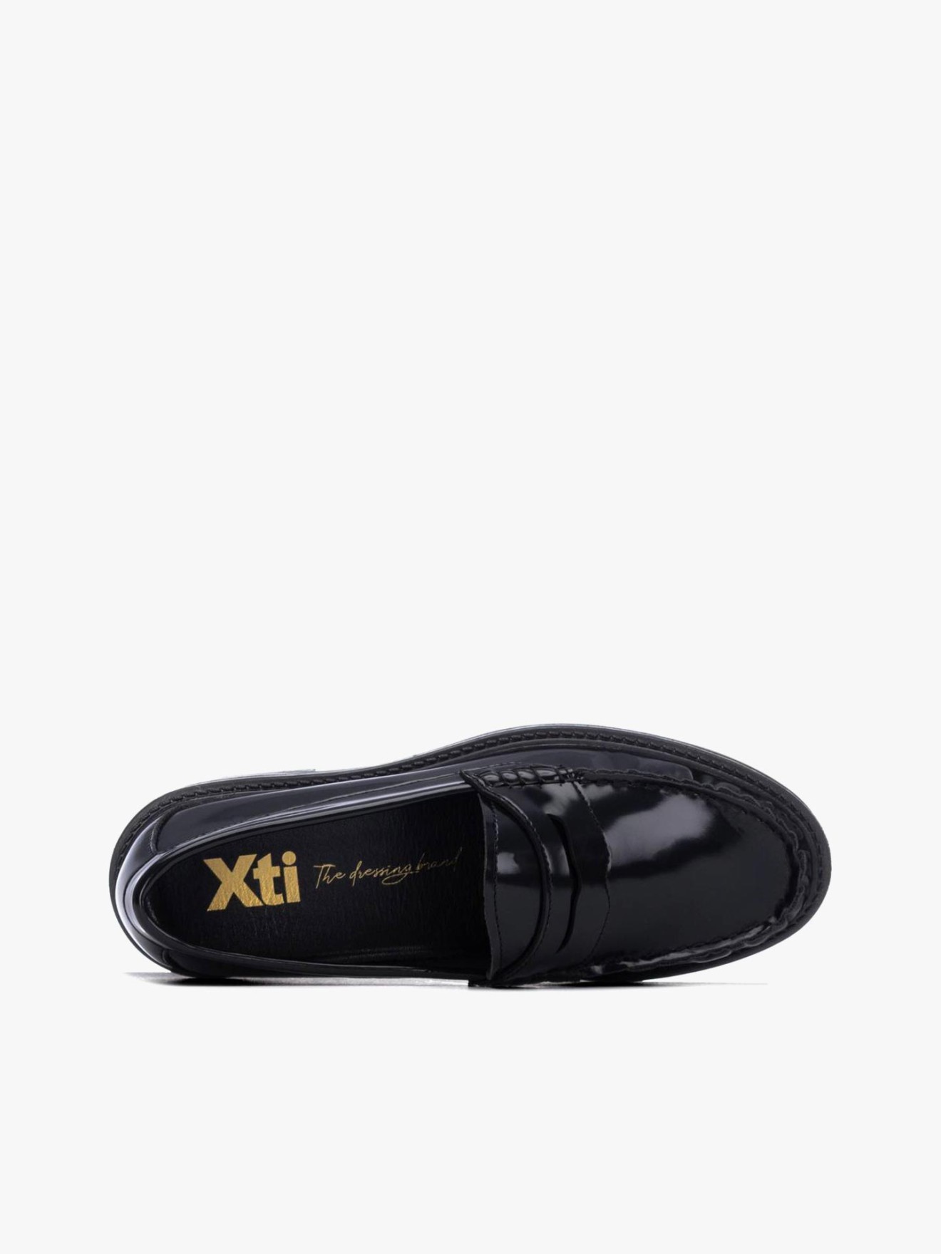 Mocassins com Efeito Brilhante