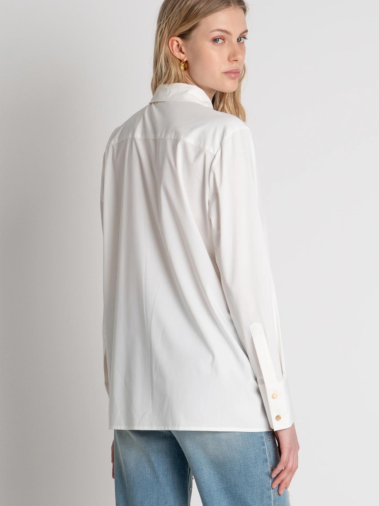 Camisa Oversize com Bot�es