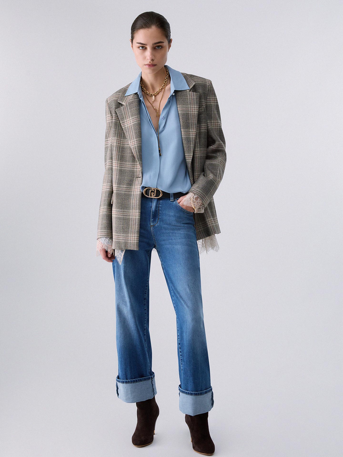 Blazer com Padrão Xadrez