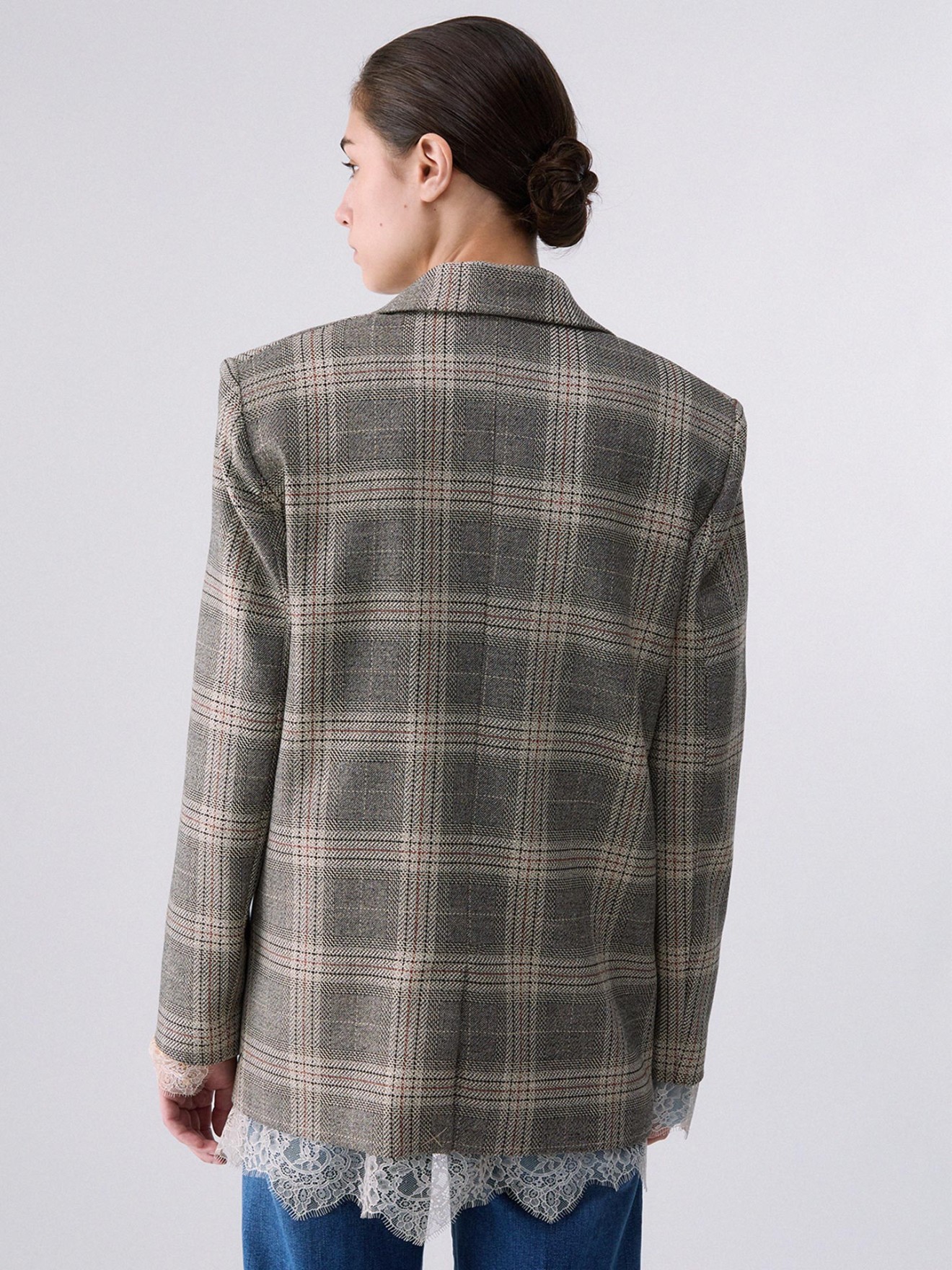Blazer com Padrão Xadrez