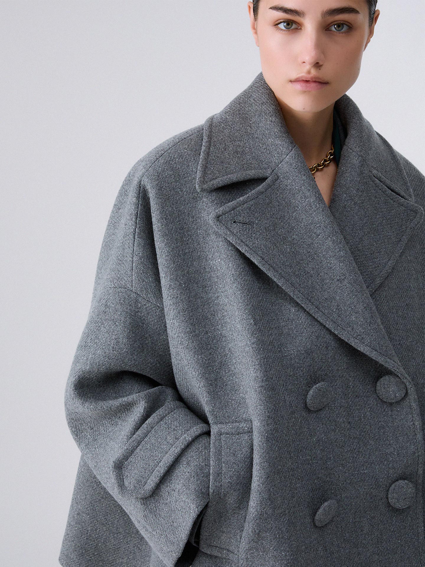 Casaco Curto Oversize