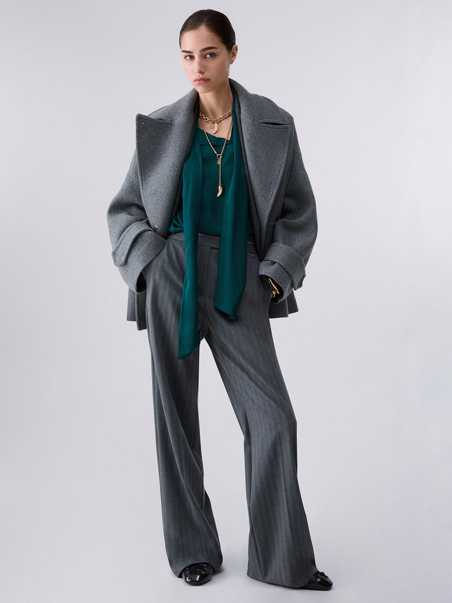 Casaco Curto Oversize