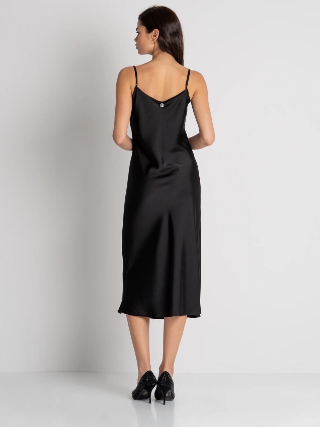 Vestido Midi em Cetim