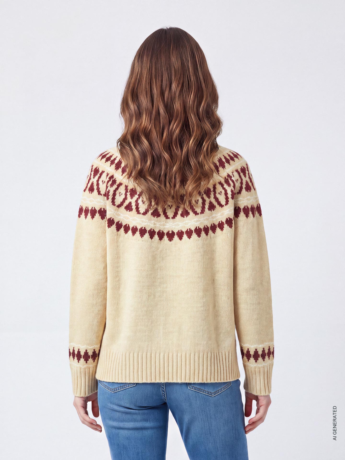 Camisola de Malha com Decote Rente