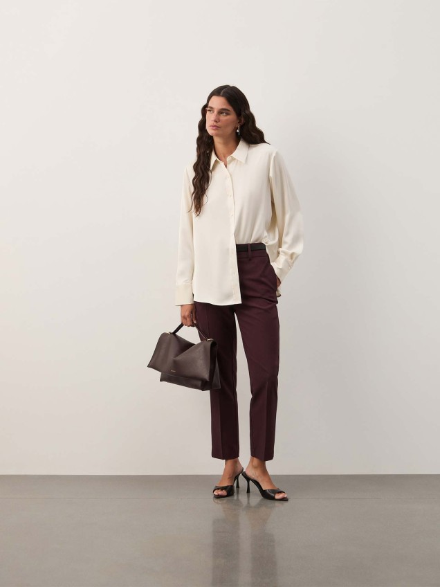 Camisa Fluida Acetinada