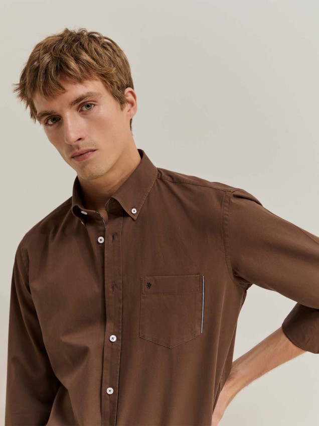 Camisa Regular Fit em Algodão