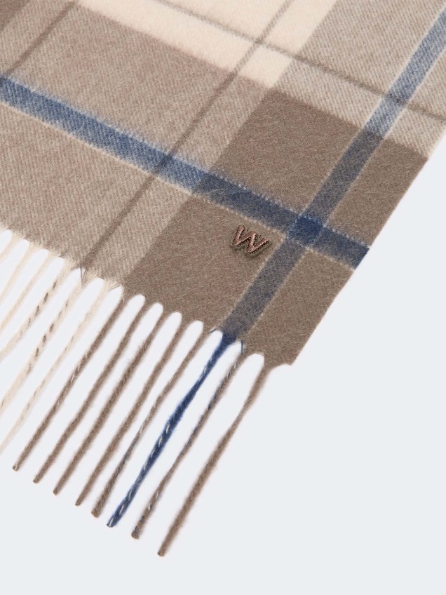 Cachecol com Padrão Tartan WKACATONE