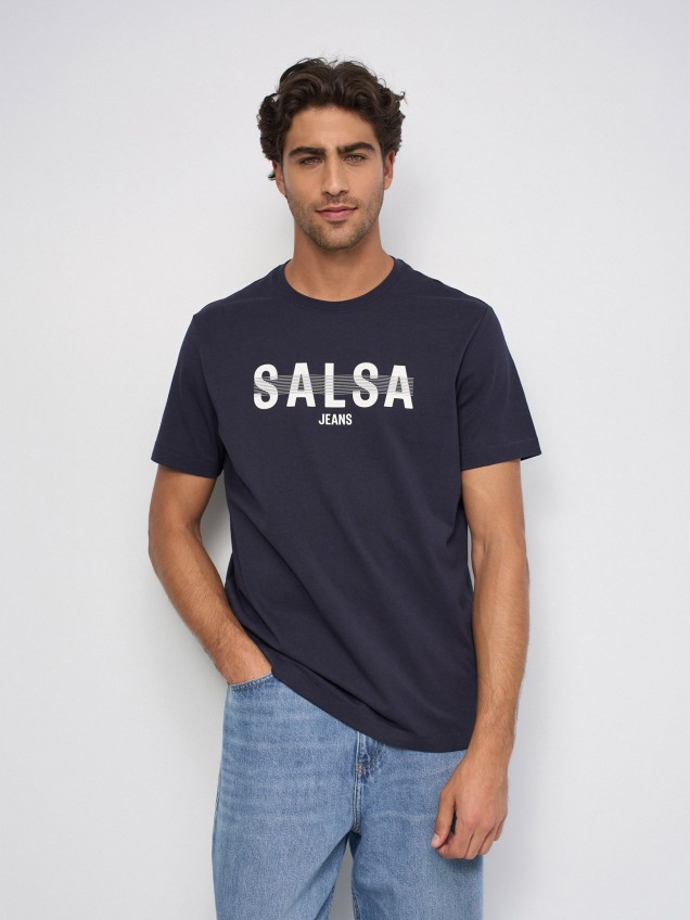 T-shirt Slim Fit com Estampado