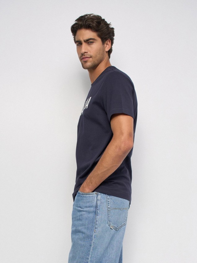 T-shirt Slim Fit com Estampado