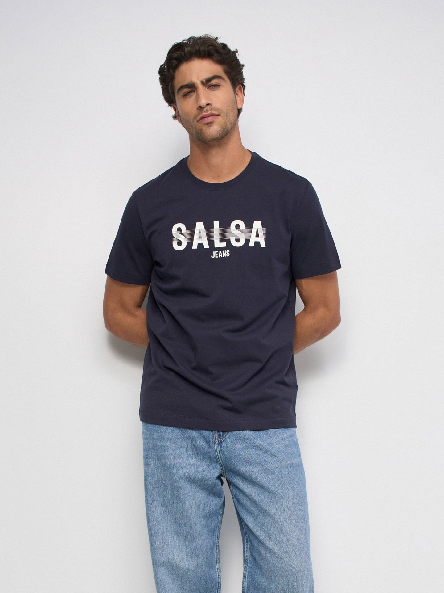 T-shirt Slim Fit com Estampado