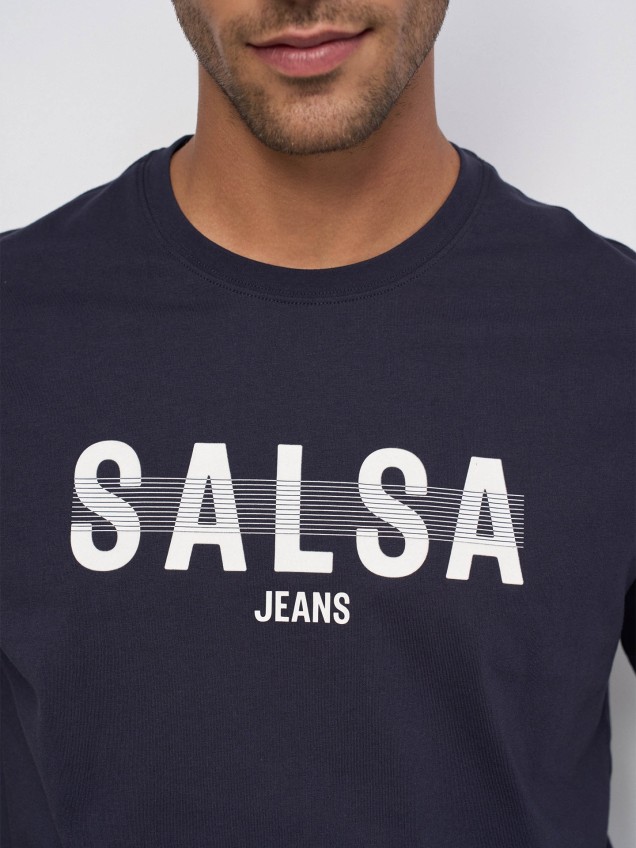 T-shirt Slim Fit com Estampado