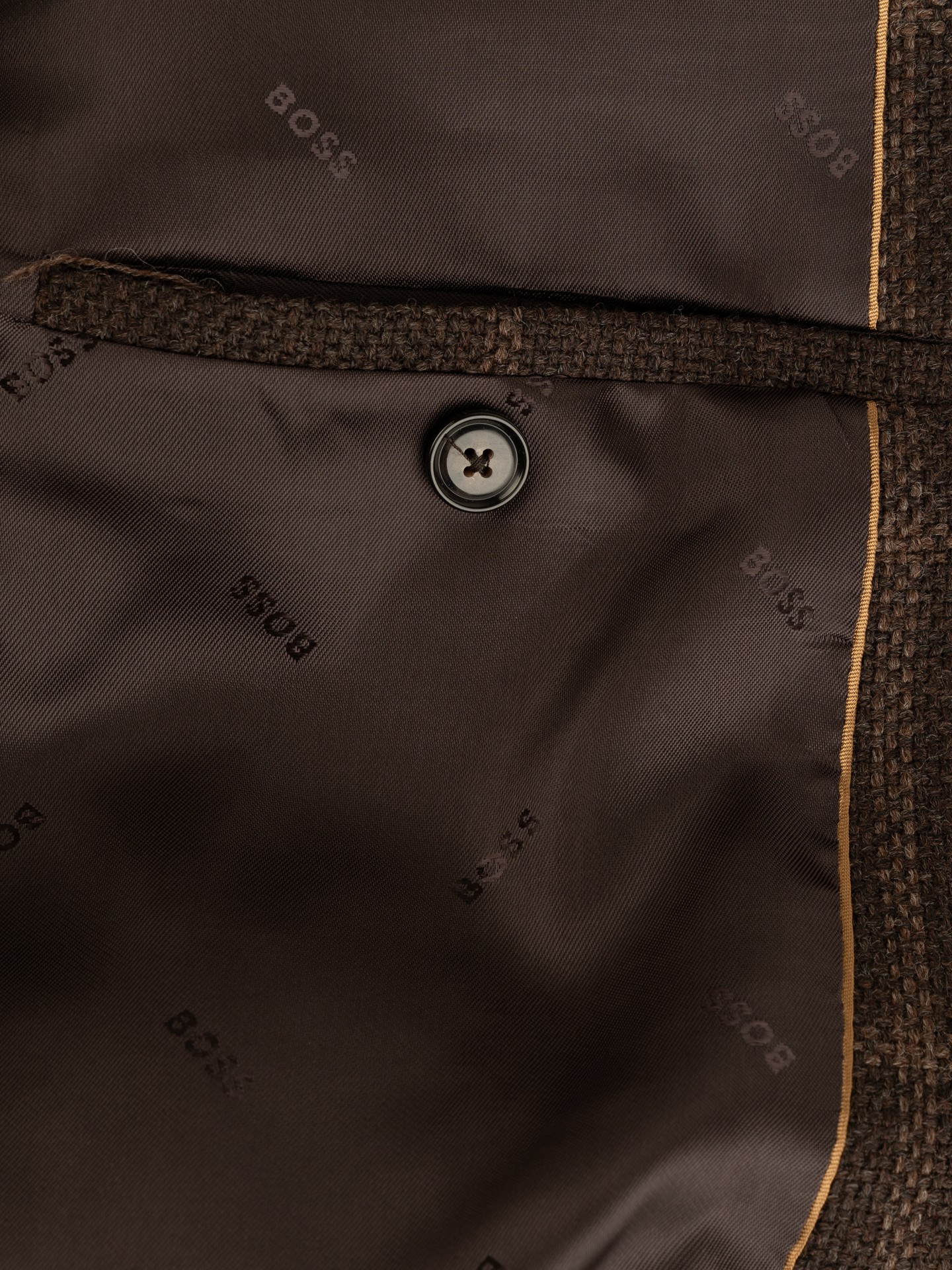 Blazer Slim Fit com Padrão de Xadrez