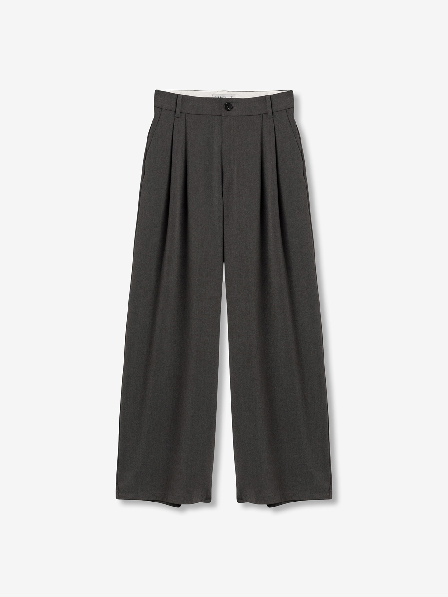 Cal�as Wide Leg com Pregas