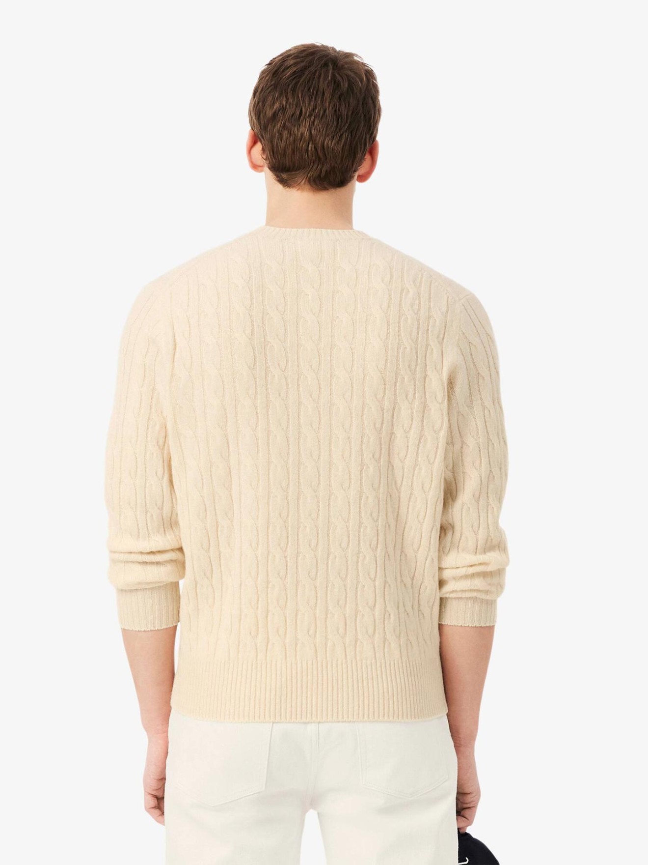Camisola de Malha em Lã com Gola Redonda
