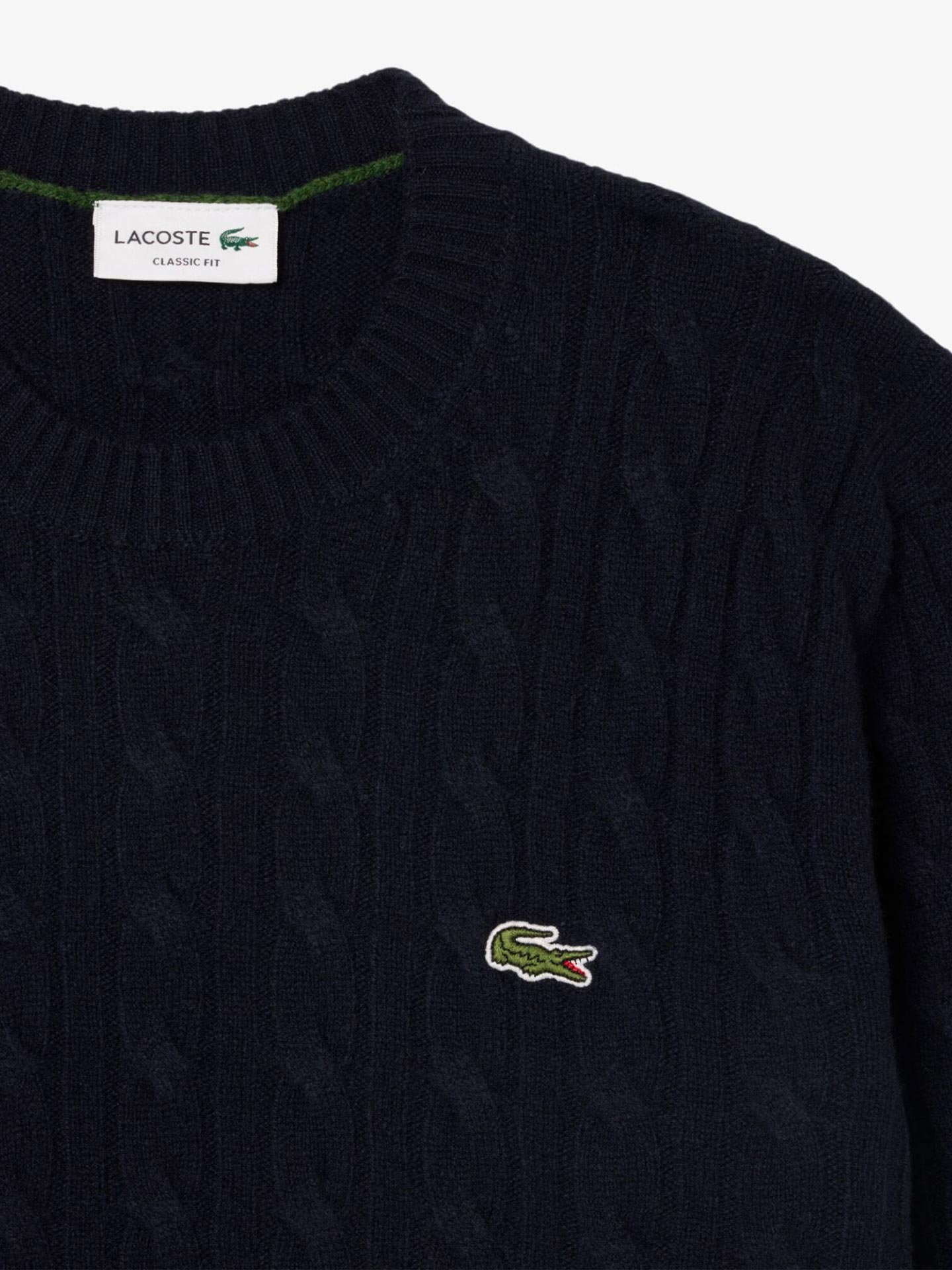 Camisola de Malha em Lã com Gola Redonda