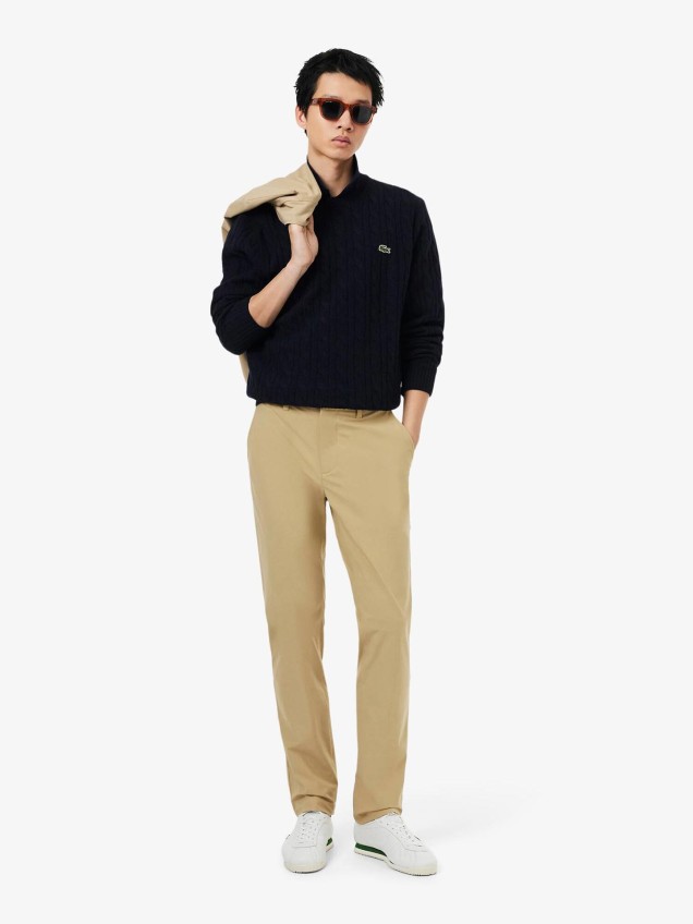 Camisola de Malha em Lã com Gola Redonda