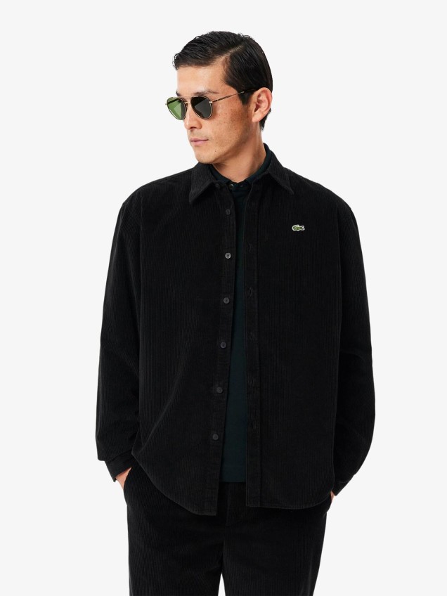 Camisa Regular Fit em Bombazina