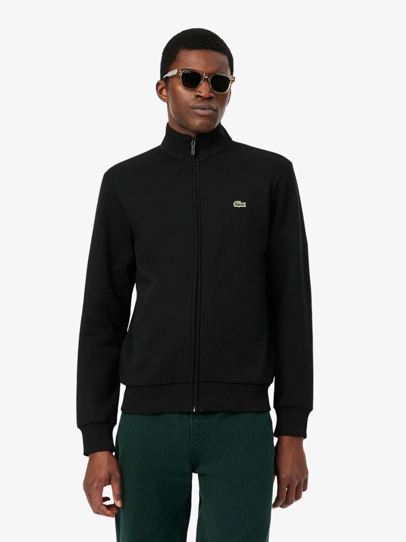 Sweatshirt de Felpa com Fecho de Correr