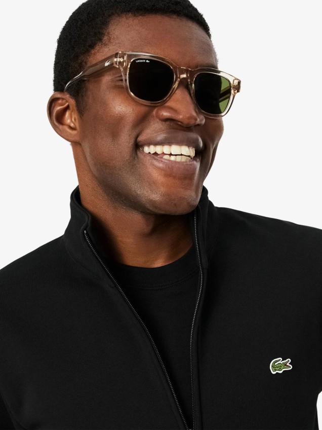 Sweatshirt de Felpa com Fecho de Correr