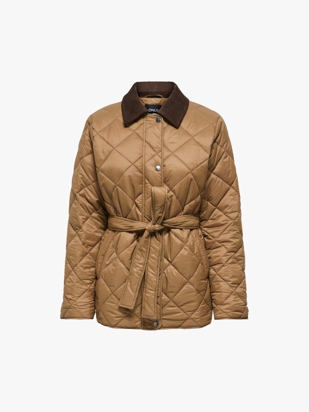 Parka Acolchoada com Cinto