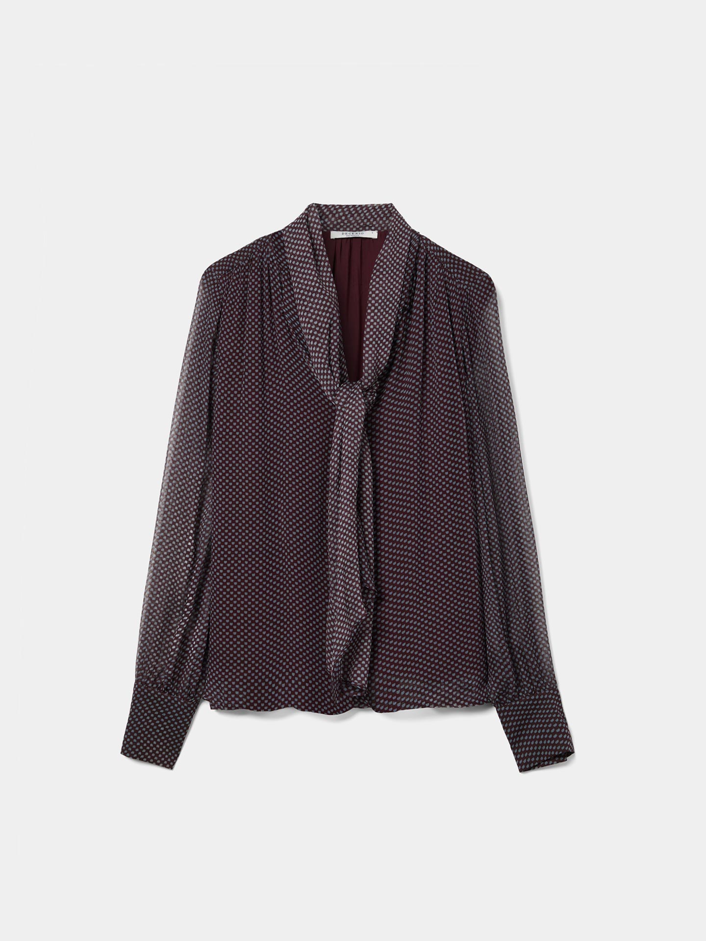 Blusa Estampada com Laçada