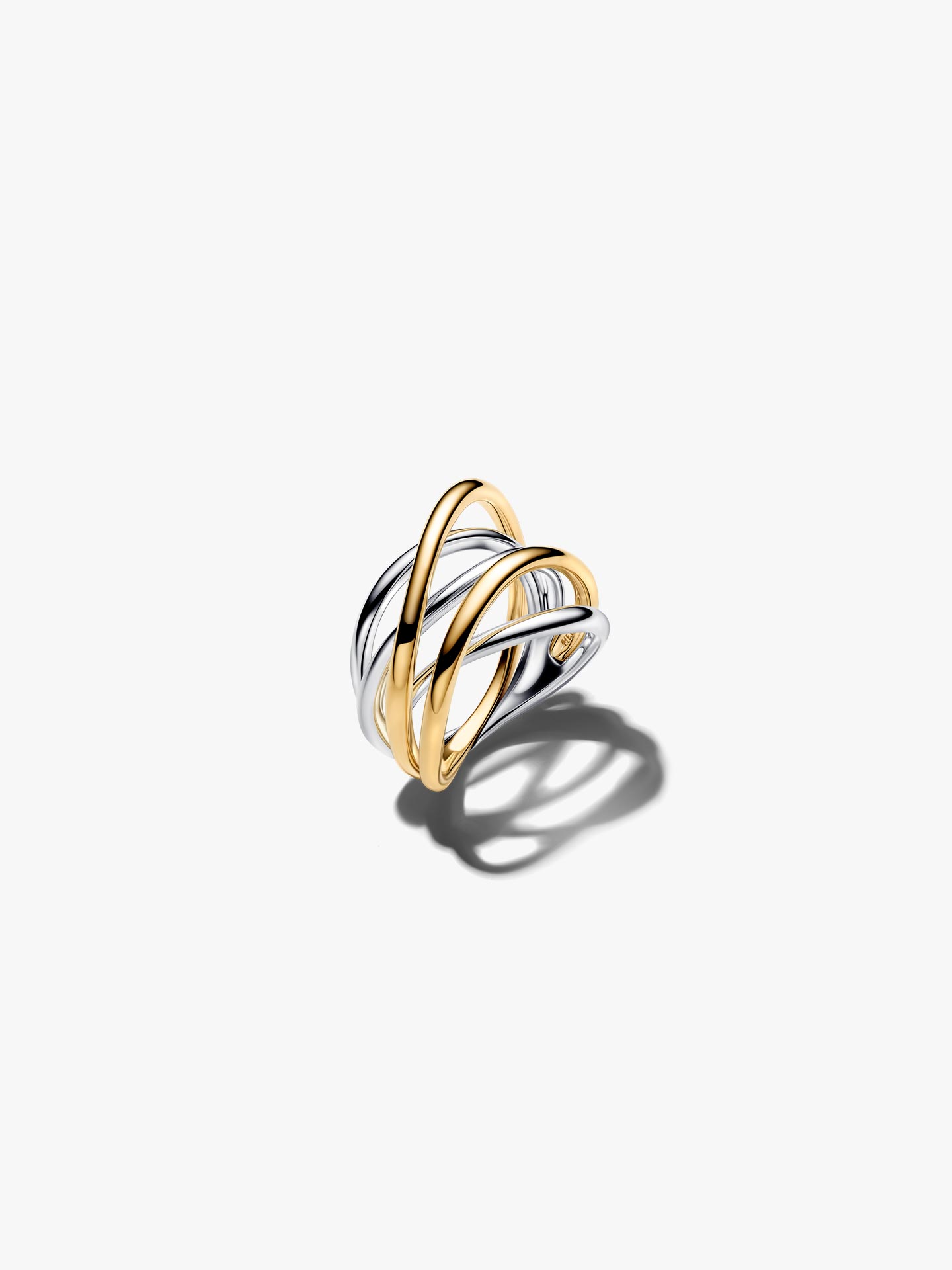 Anel Essence com Aros Entrelaçados