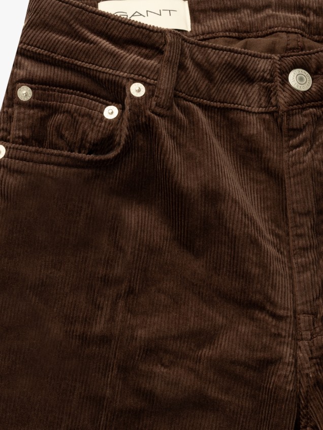 Calças Slim Fit em Bombazine