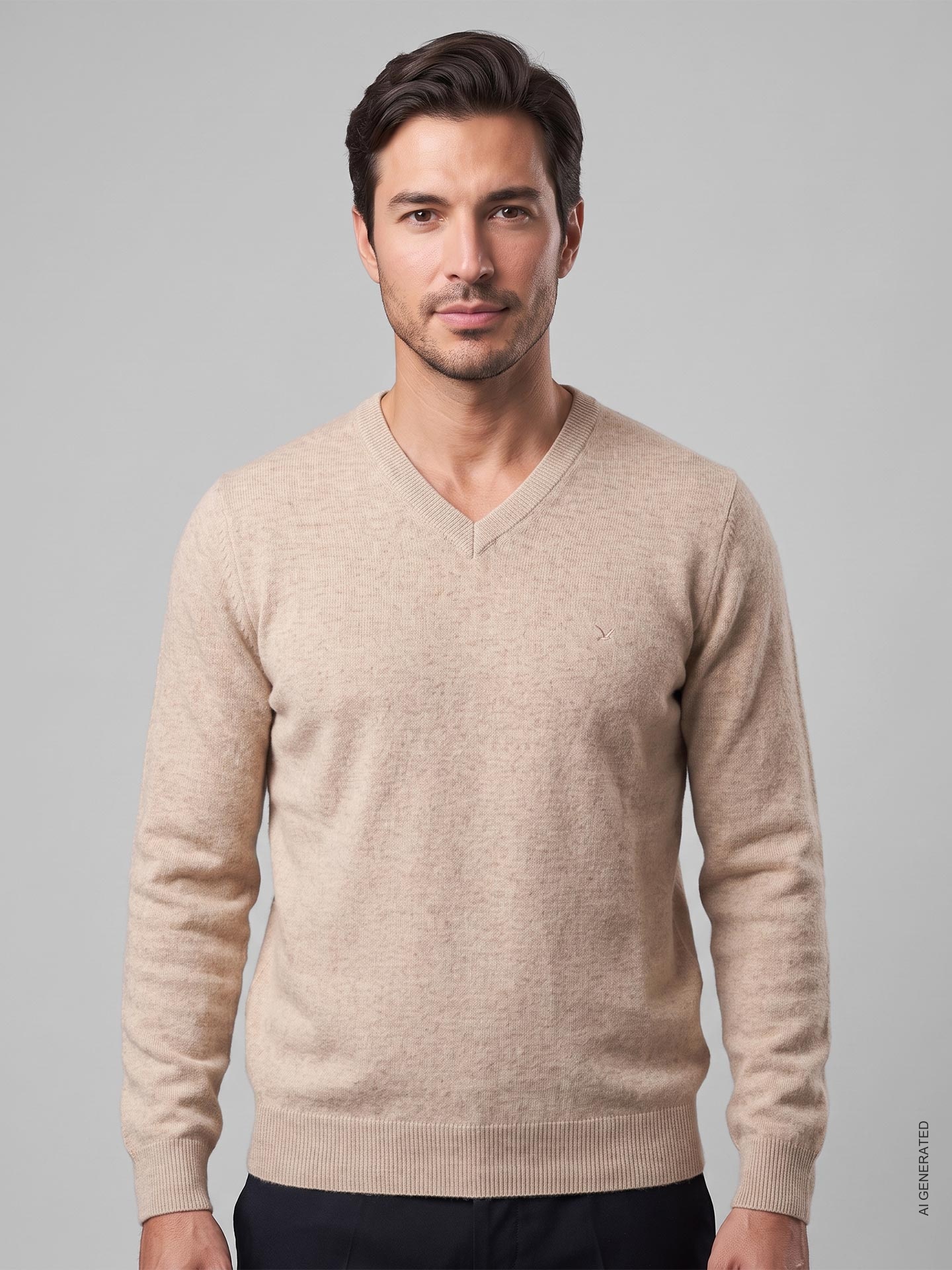 Camisola de Malha com Decote em V