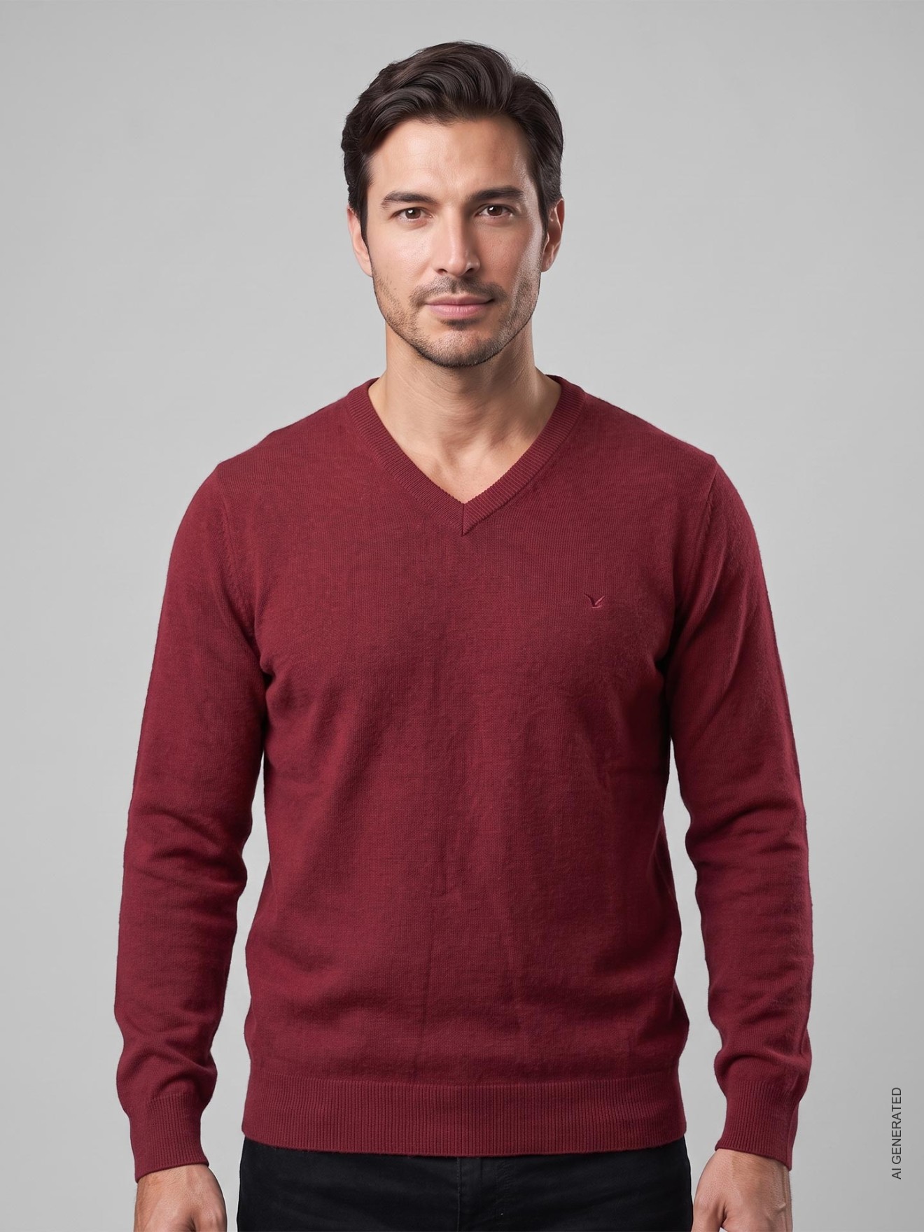 Camisola de Malha com Decote em V