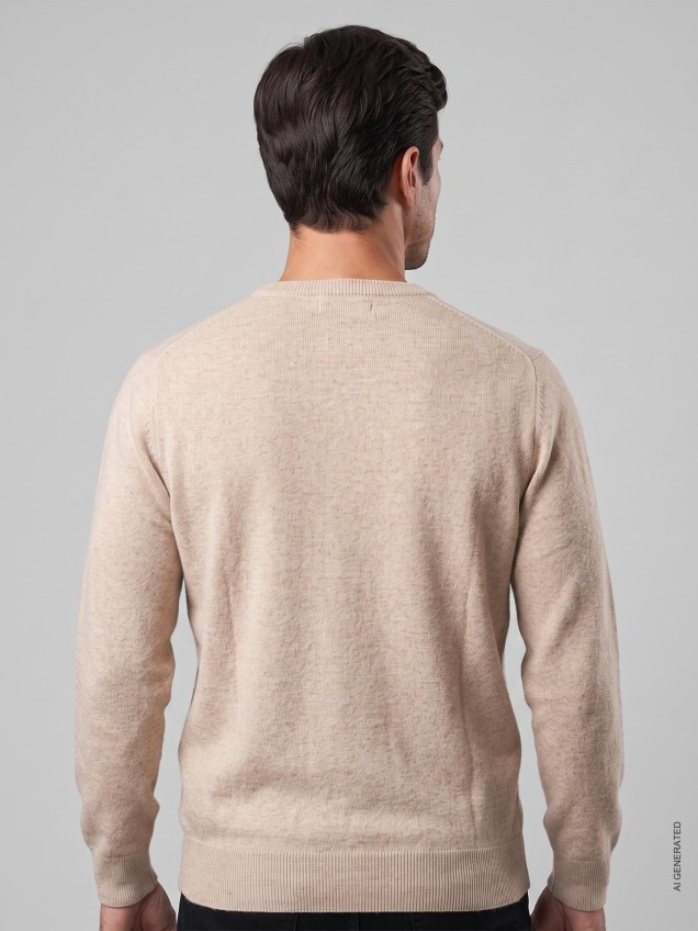 Camisola de Malha com Decote em V