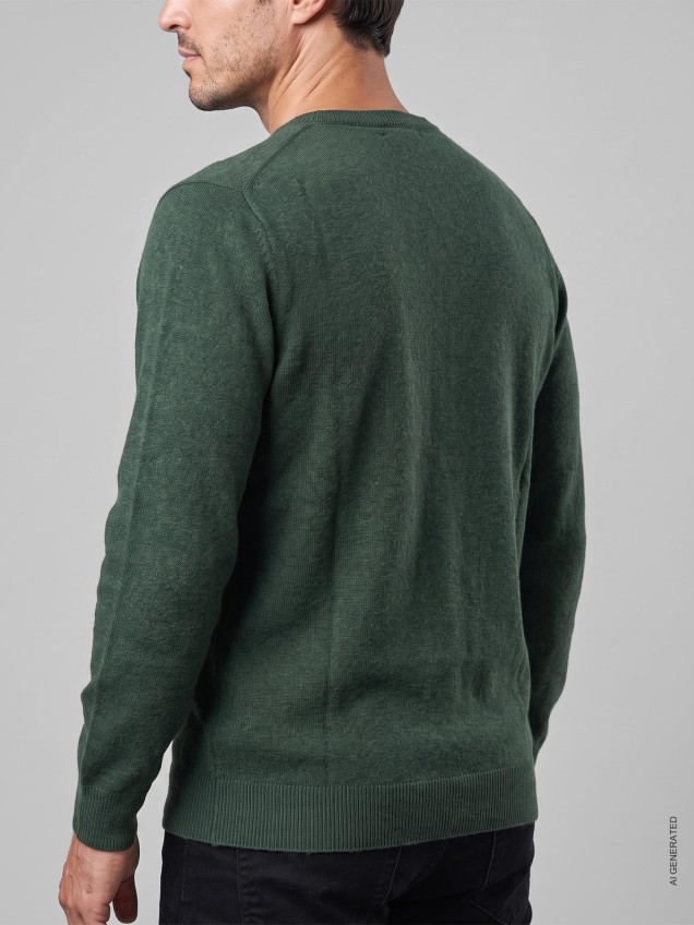 Camisola de Malha com Decote em V