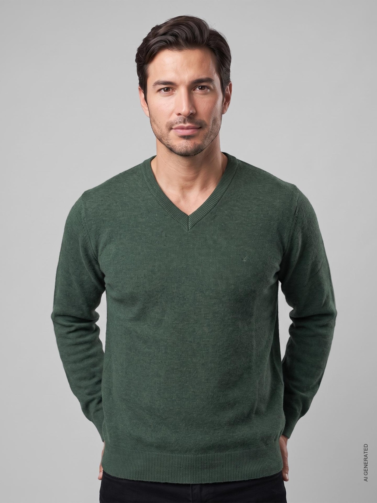 Camisola de Malha com Decote em V