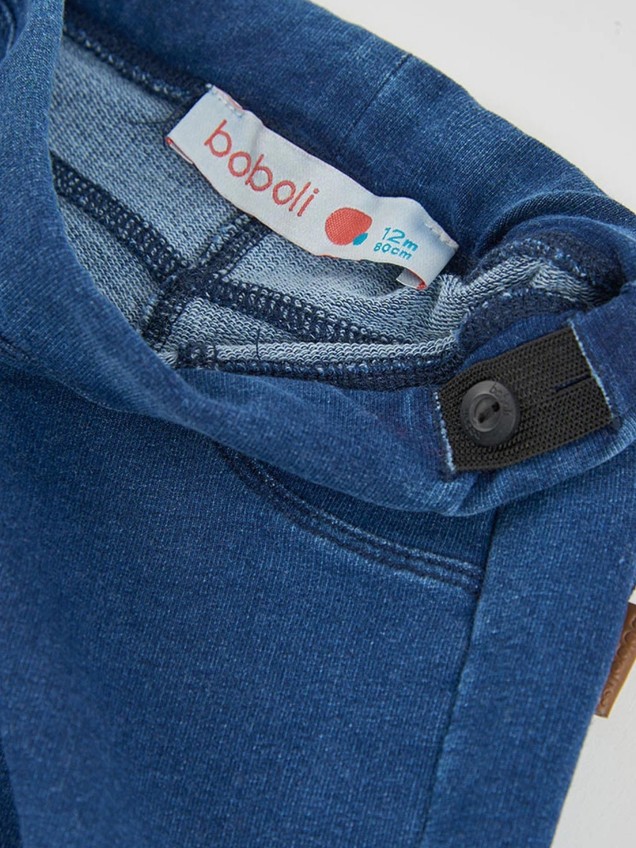 Calças em Felpa Denim