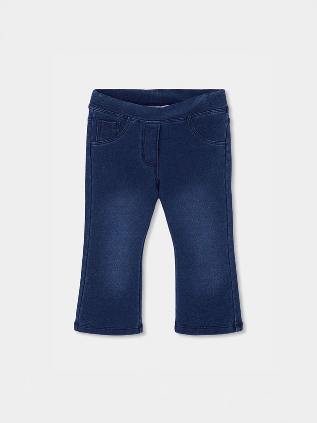 Cal�as em Felpa Denim