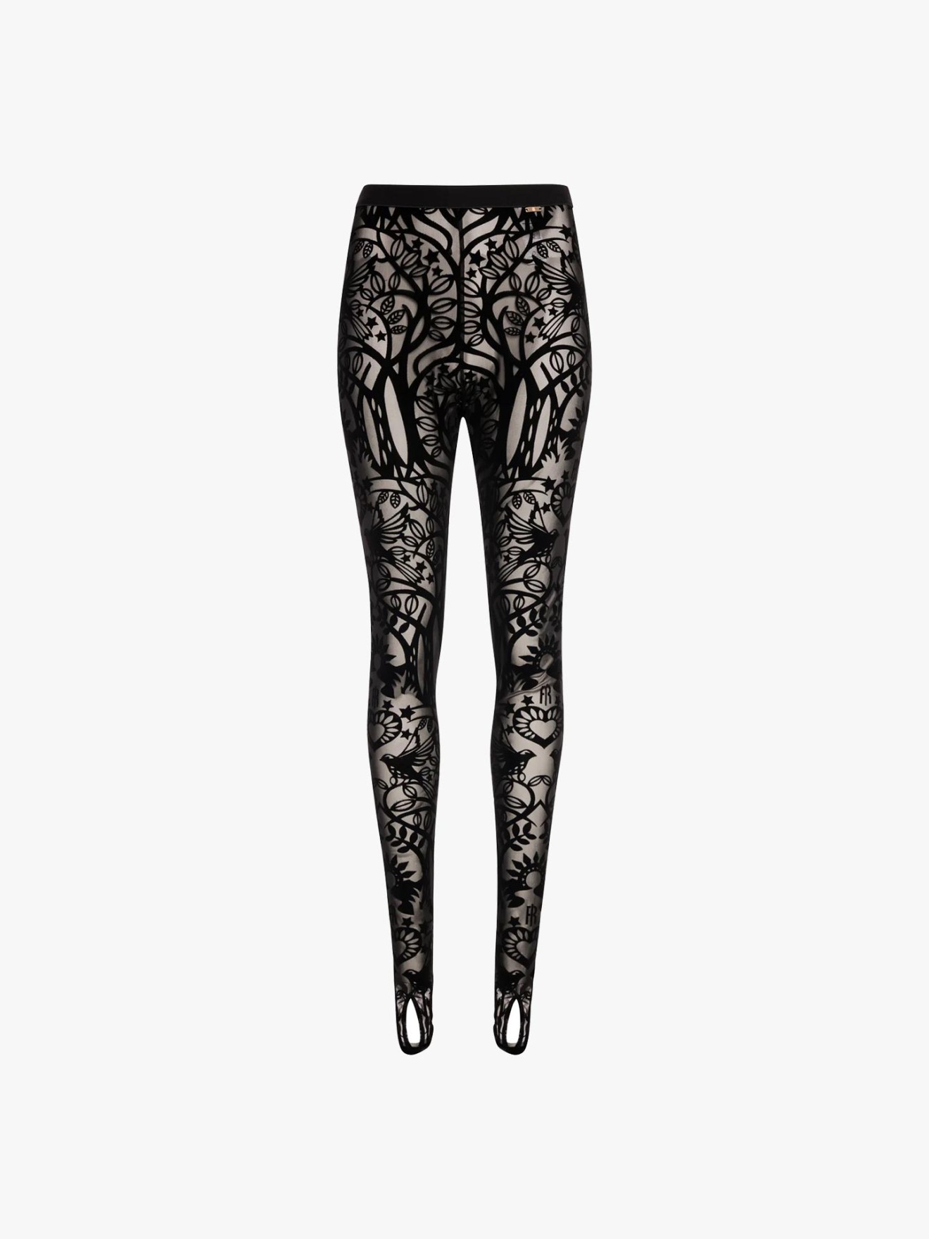 Leggings Slim Fit em Renda