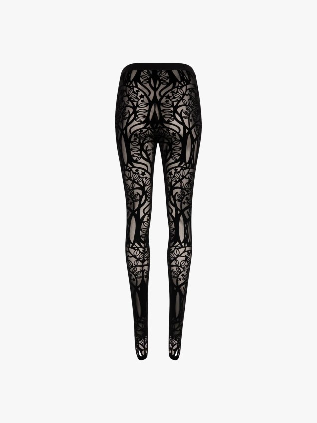 Leggings Slim Fit em Renda