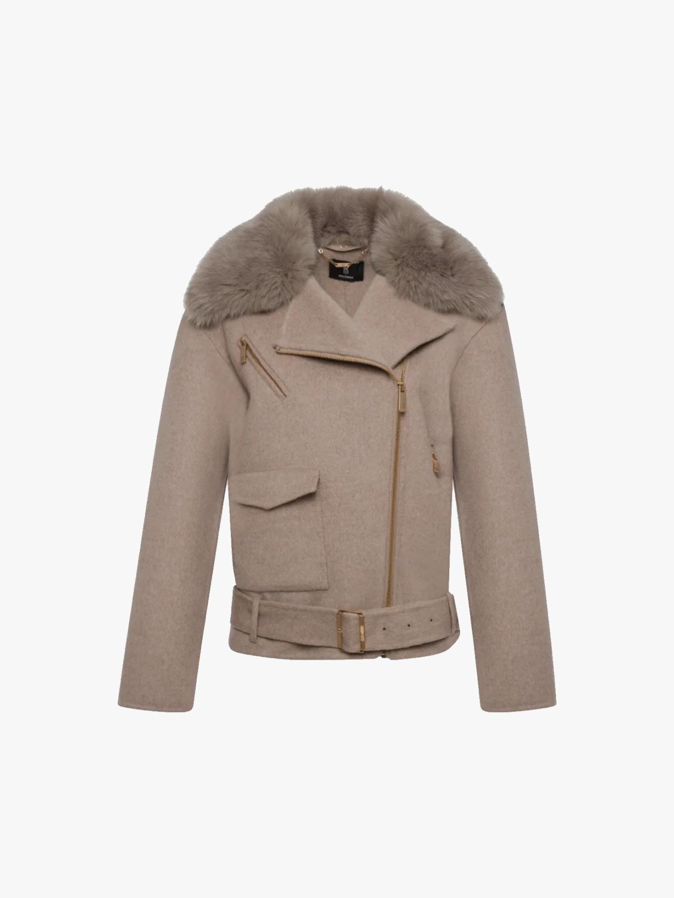 Blusão Biker Regular Fit com Lã