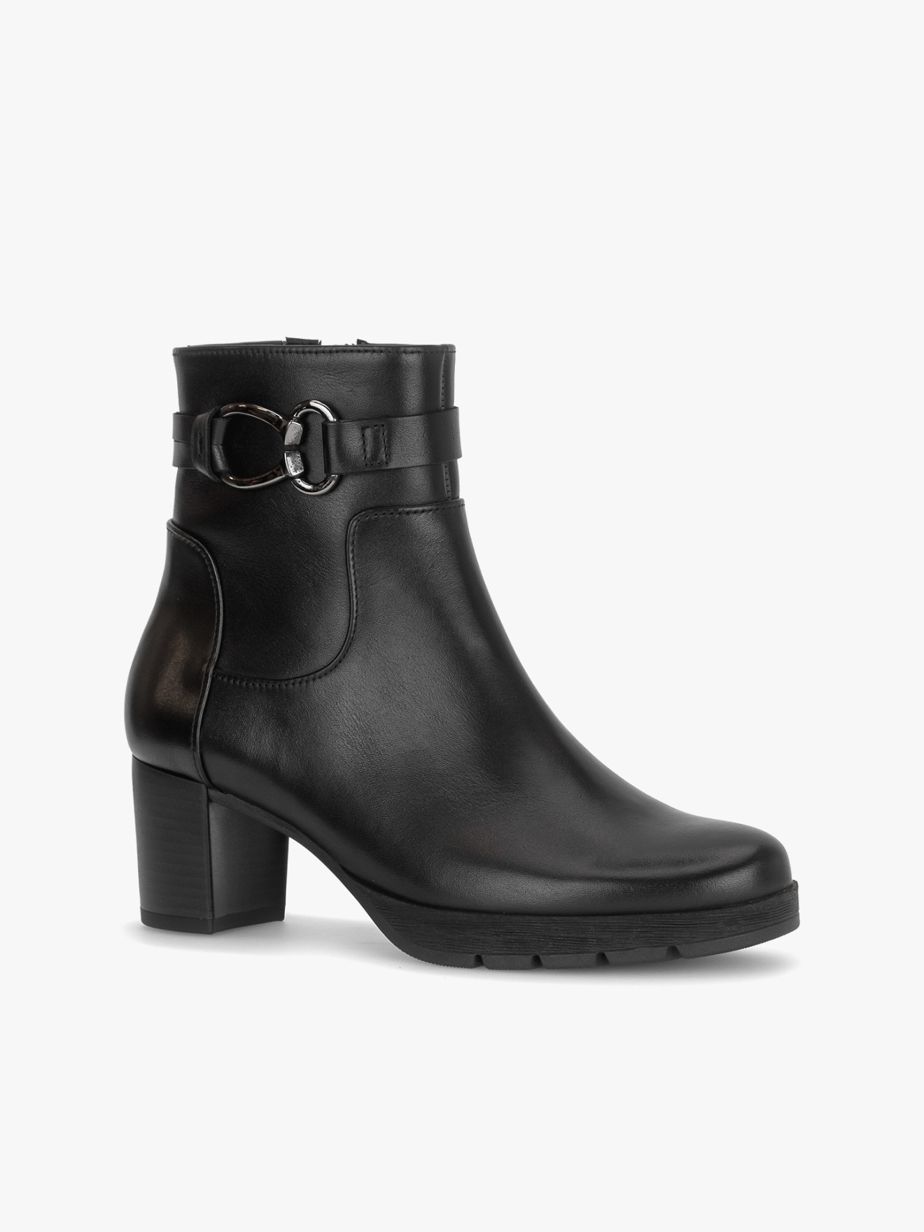 Botas de Cano Curto em Pele Nappa