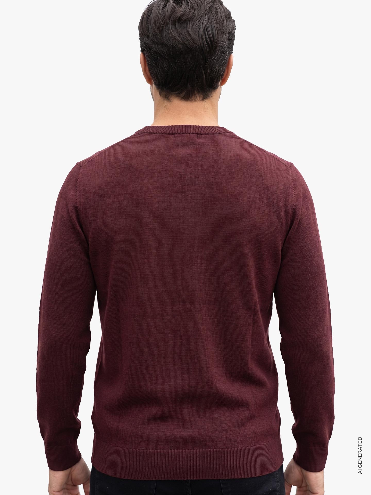 Camisola de Malha com Gola Redonda