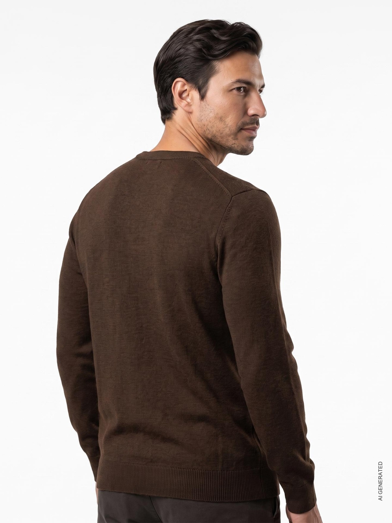 Camisola de Malha com Gola Redonda
