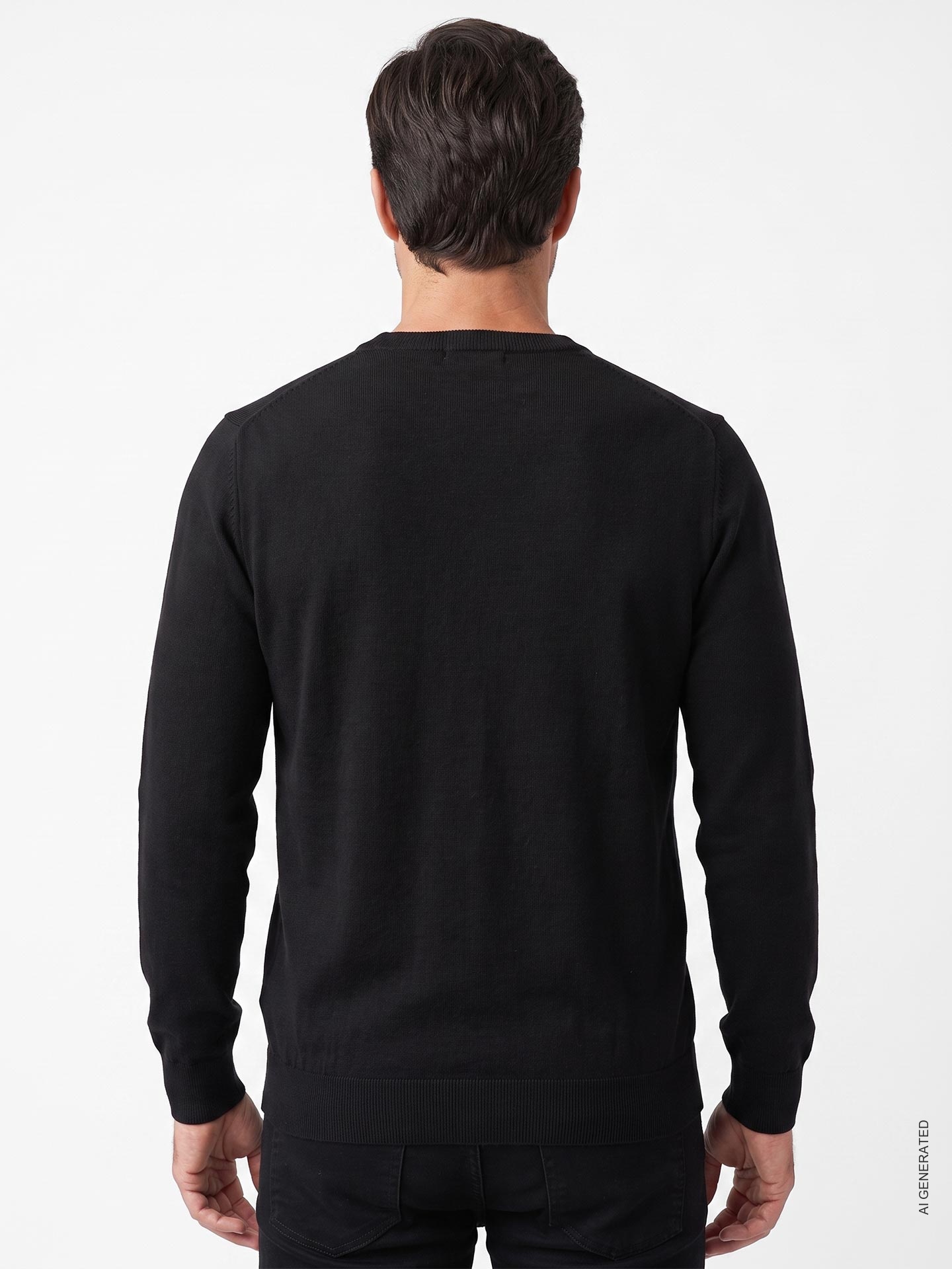 Camisola de Malha com Gola Redonda
