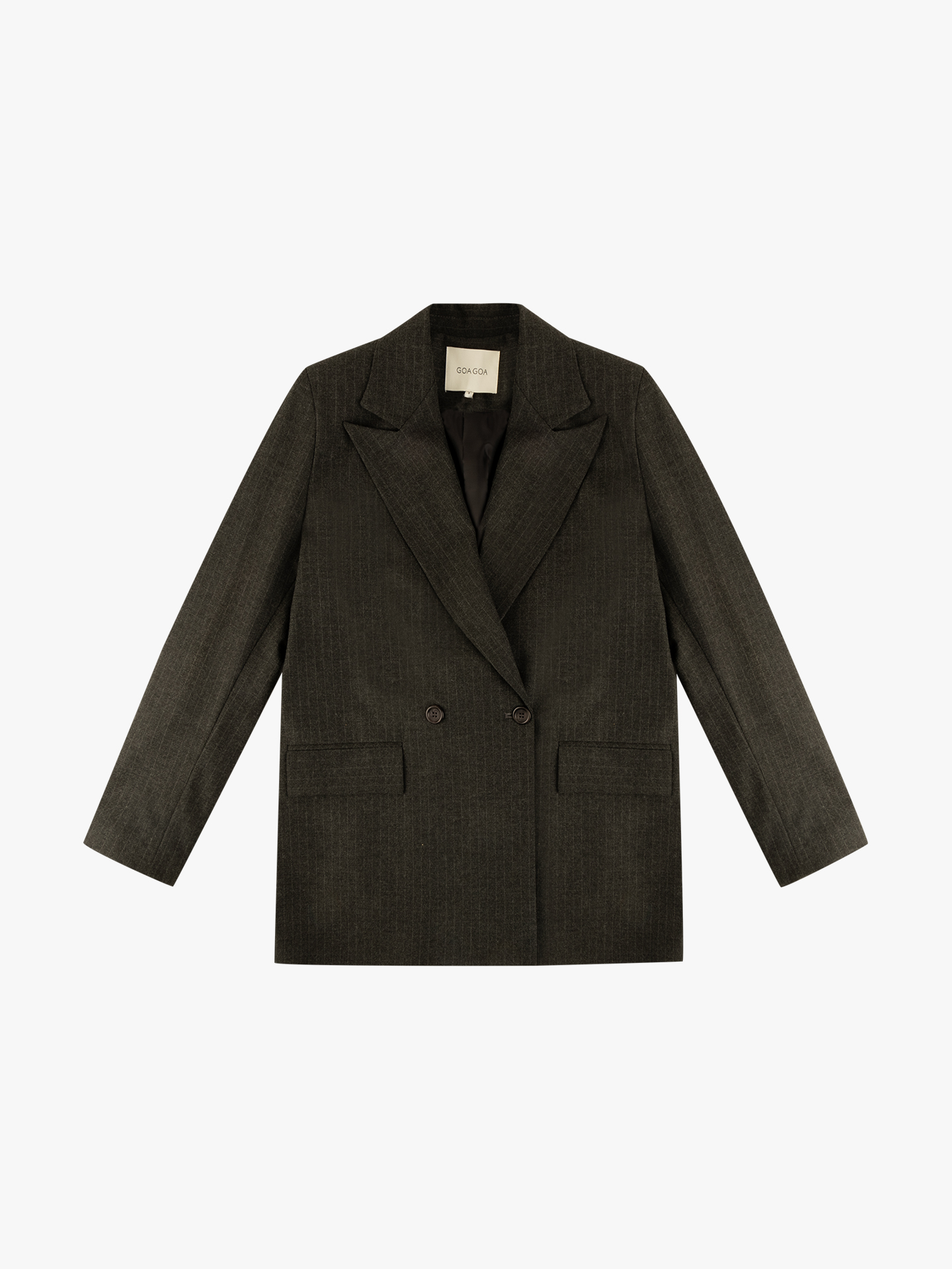 Blazer Cruzado com Risca de Giz