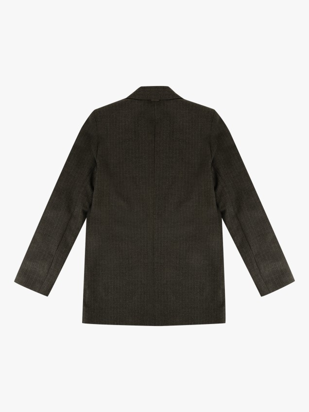 Blazer Cruzado com Risca de Giz