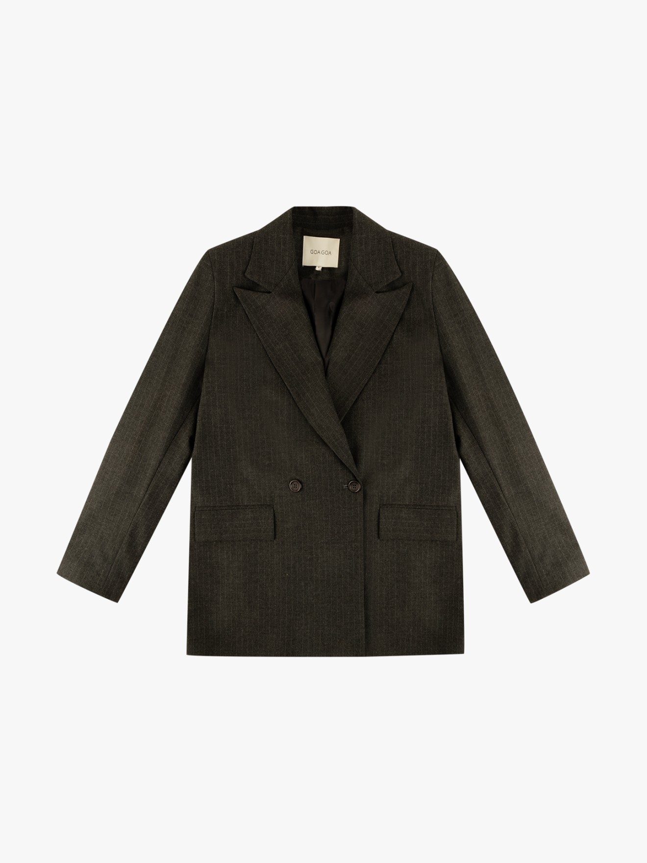 Blazer Cruzado com Risca de Giz