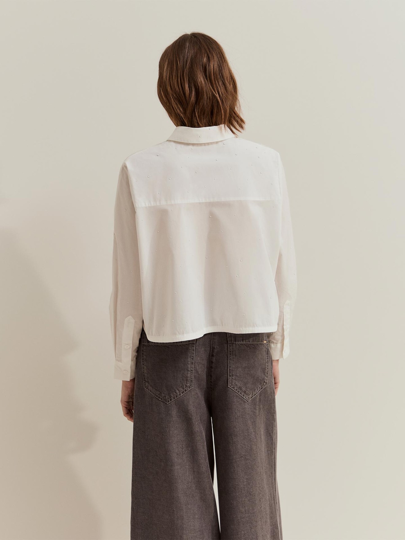 Camisa Cropped com Pedras