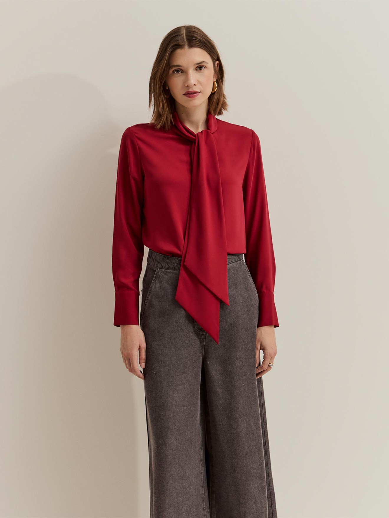 Blusa Fluida com La�ada