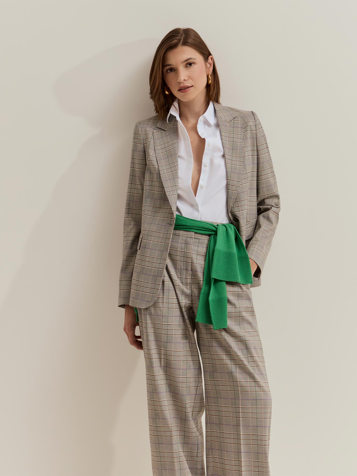 Blazer com Padrão de Xadrez